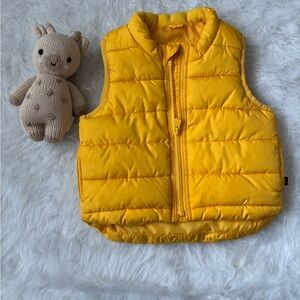 GAP Bright Yellow Kids Puffer Vest